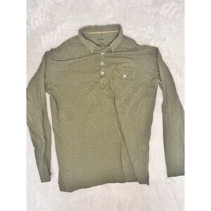 Kuhl Wildfibre Polo Shirt Mens Size L Green Long Sleeve Outdoors Hiking